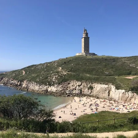 Parking, Vistas Al Mar Y Tres Apartamento A Coruña
