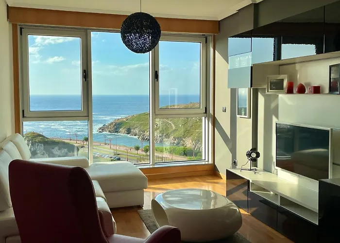 Parking, Vistas Al Mar Y Tres Apartment A Coruna